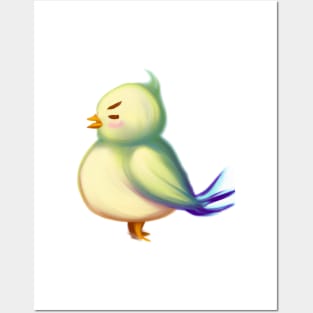 Cute Bird Drawing Posters and Art